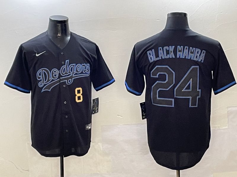 Men Los Angeles Dodgers #24 Black Mamba Black Classic Edition 2025 Nike MLB Jersey style 20